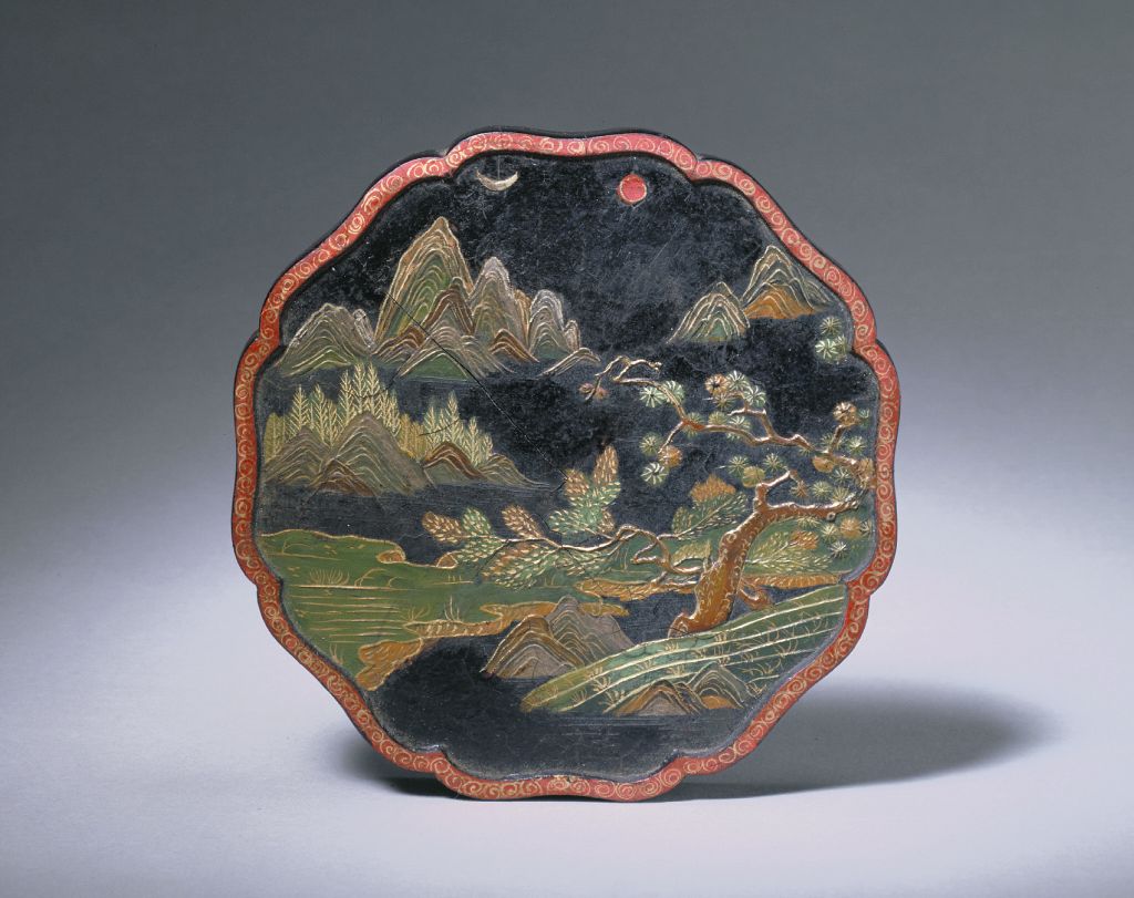 图片[2]-Painted with gold and colored paint, the sky is as beautiful as imperial ink-China Archive